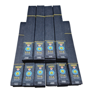 Cinturón negro rígido grosor especial